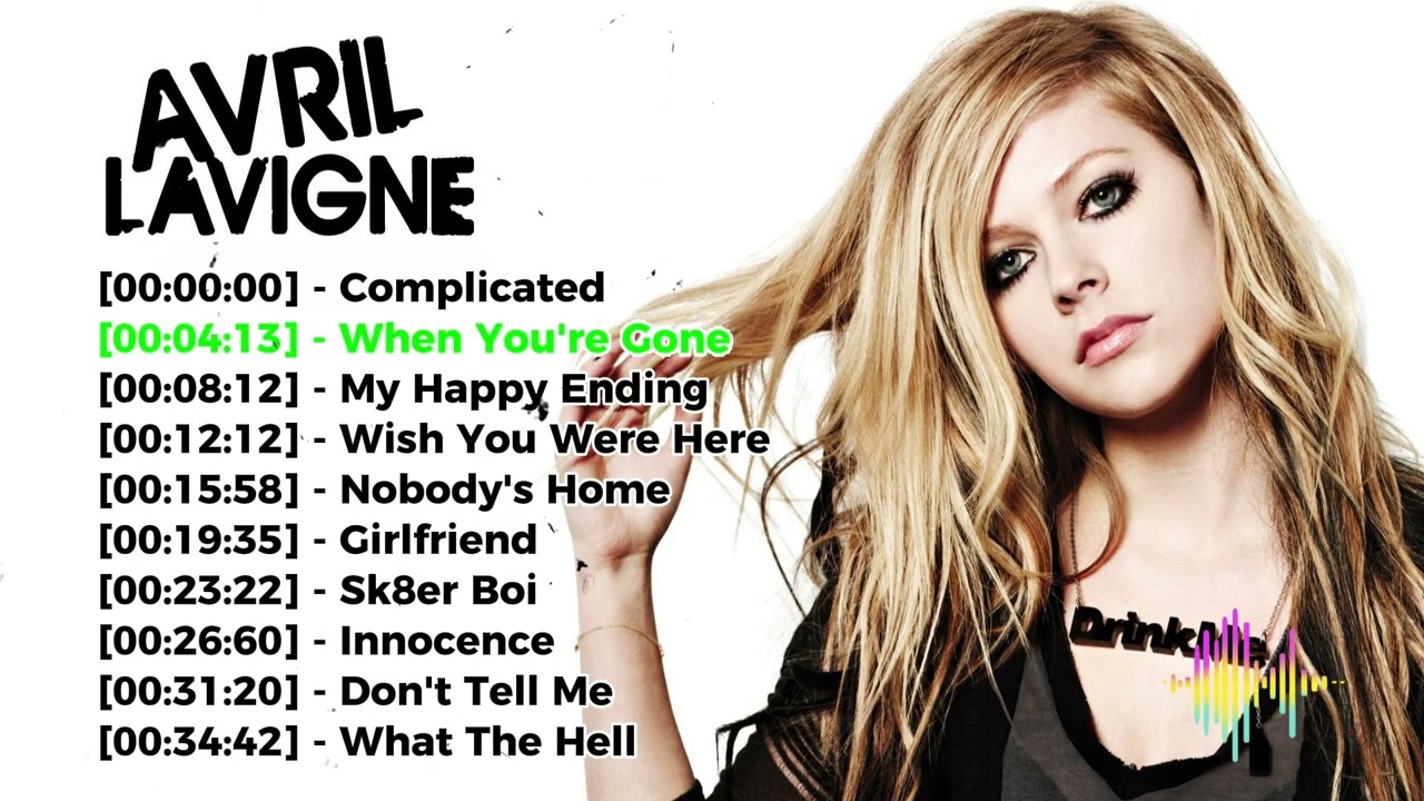 🎸 Avril Lavigne Greatest Hits Compilation | Pop Punk Icon Forever 🎤