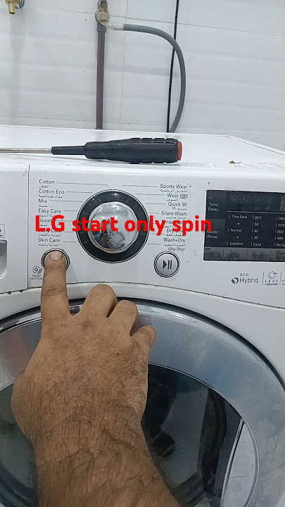L.G washing machine only spin testing