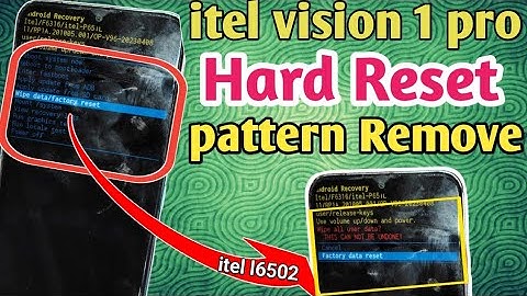itel vision 1 pro hard reset // itel l6502 hard reset