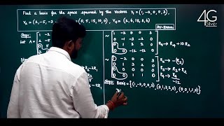 Basis and Dimensions Problem in Tamil | Type 1 | Linear Algebra MA25C02 Unit 1