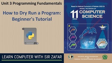 Sequential Flow Control | How to Dry-Run a Program | First Year Computer Science F.B.I.S.E Islamabad