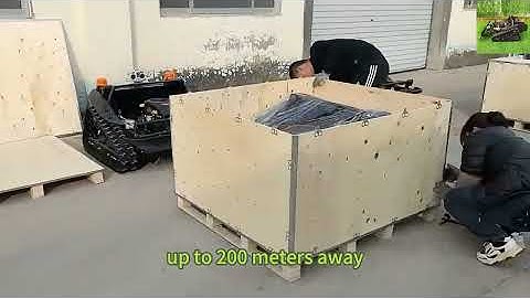 Vigorun VTLM800 remotely controlled track-mounted grass cutting machine made by Vigorun Tech