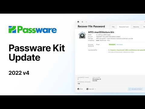 What's New in Passware Kit 2022 v4