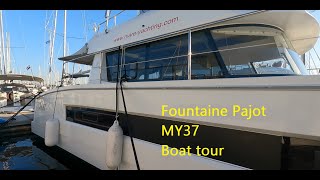 Fountaine pajot MY37 boat tour