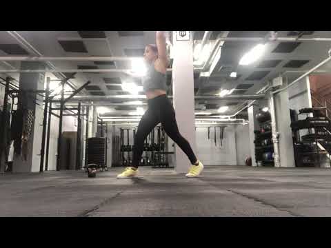 Split Stance Dumbbell Hang Snatch