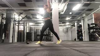 Split Stance Dumbbell Hang Snatch