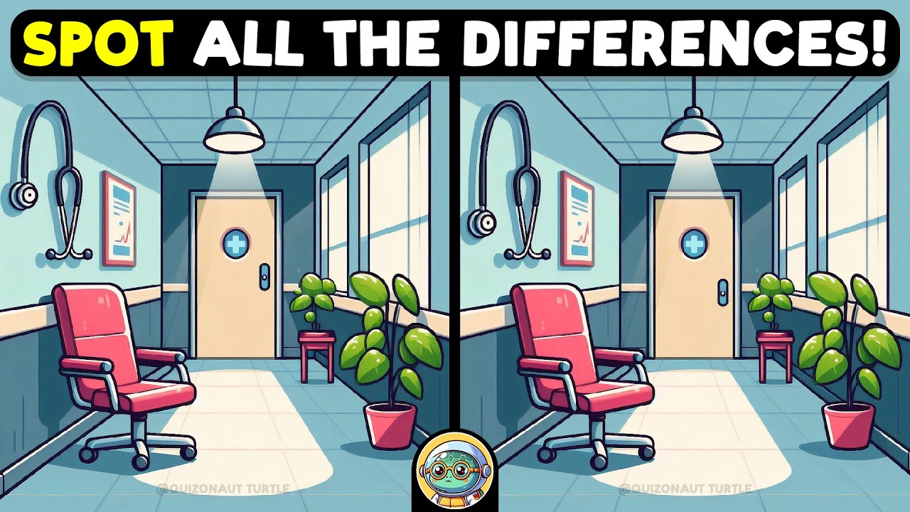 🐢🧩 Find 3 Differences | Puzzle Power Hour 🧩🐢 | Quizonaut Turtle