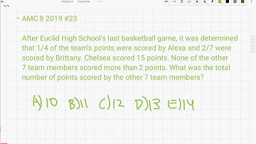 AMC 8 2019 #23 Problem and Solution
