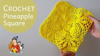 Crochet Pineapple Square Motif