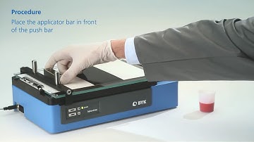 How to make a drawdown with the automatic film applicator byko-drive