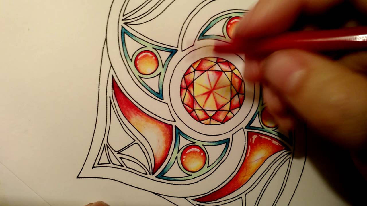 Colored Pencil Tutorials for Adult Coloring Books by Peta Hewitt