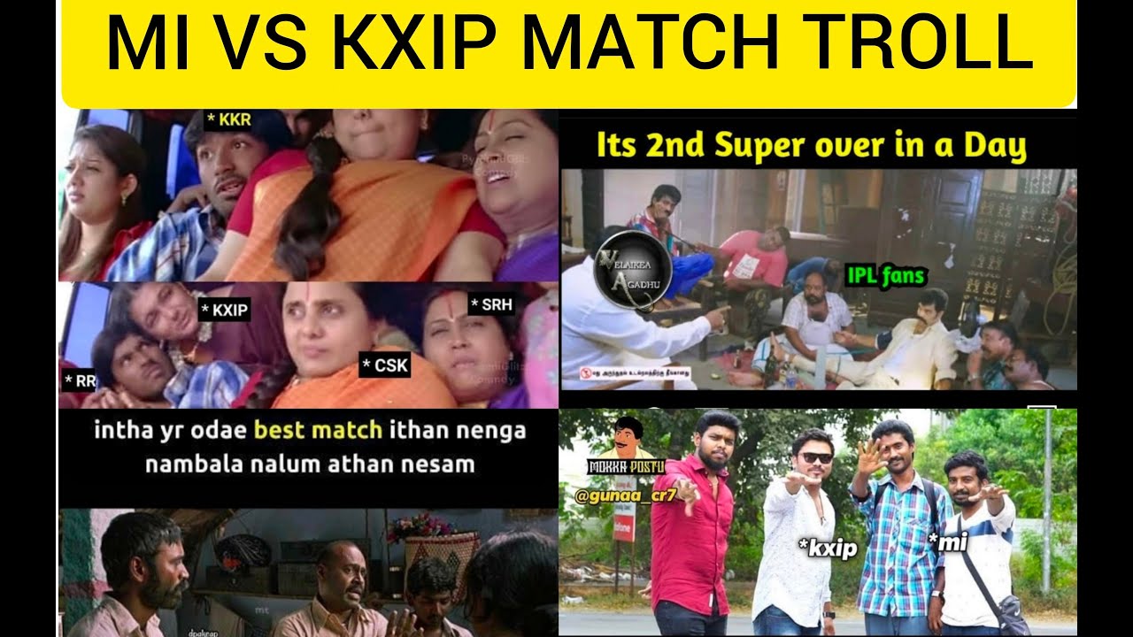 MI VS KXIP Troll Memes | Bigg Boss4 Tamil Memes | Vachu Seidha Meme Creators | Trending Memes Tamil