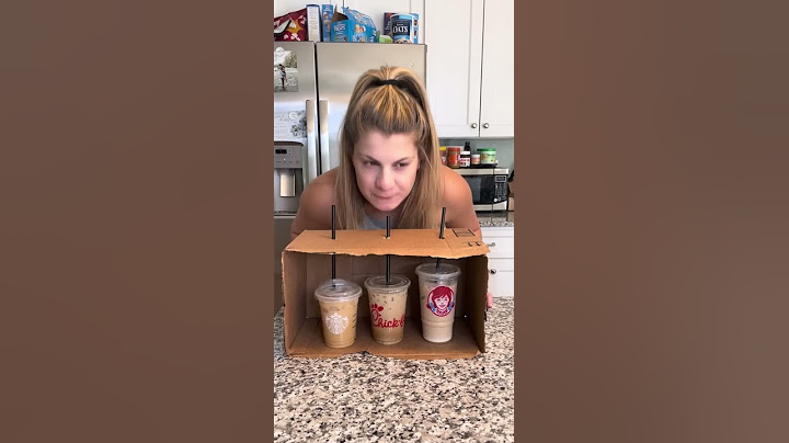 ICED COFFEE BLIND TASTE TEST