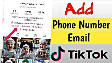 Add email button in tiktok bio  How to add call option in tiktok  how to add address option tiktok