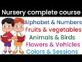 Nursery full course  kids learnings  alphabet numbers fruits vegetables etc  toppo kids