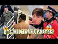 Bts military updates  btss v rm and jungkooks    