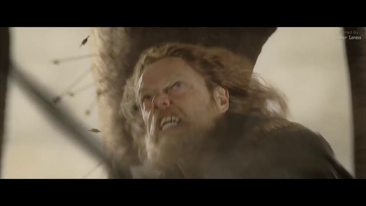 The Lord of the Rings (2003) - Haradrims vs Rohan army (The Mumakil ...