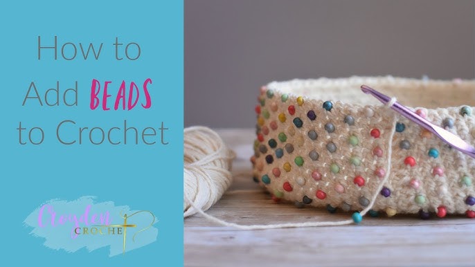 How to Crochet with Beads (without pre-stringing) - Crafting for Weeks