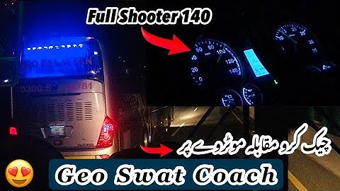 Bus Race Crazy Bus Overtaking😲Geo Swat Coach | Karachi to Swat Bus service