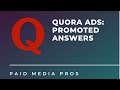 Quora Ads Promoted Answers