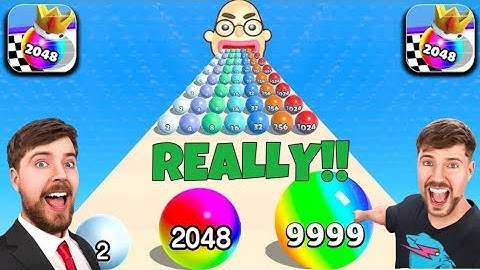 Ball Run 2048 - Gameplay Walkthrough Tutorial Levels (iOS, Android NinjaX YT is live! part - 95