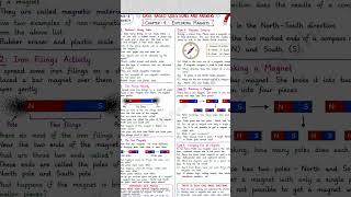 #class6 #curiosity #ch4 #study notes #exploring magnets