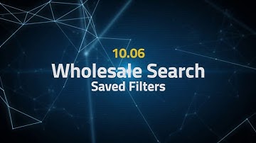 Tactical Arbitrage Instructions 10.06 - Wholesale Search - Saved Filters