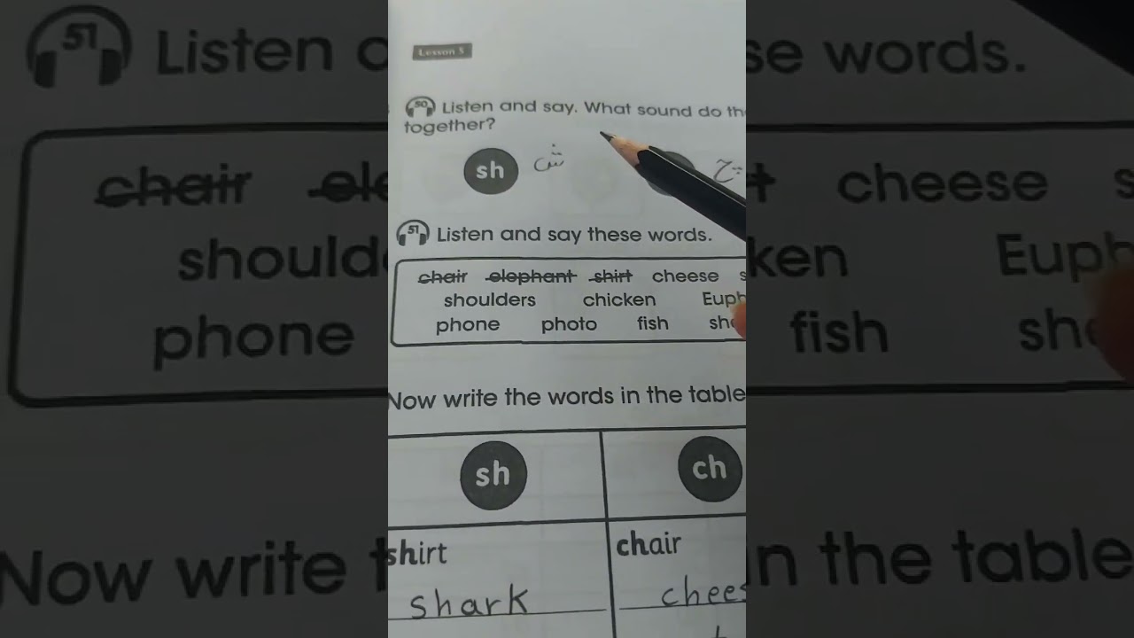 كتاب النشاط انكليزي للصف الرابع الإبتدائي/ Unit 3 Lesson 5