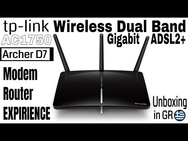 Archer D7, AC1750 Wireless Dual Band Gigabit ADSL2+ Modem Router