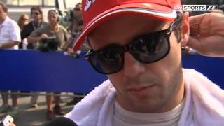 Interview with Felipe Massa after the race, Italian GP 2012