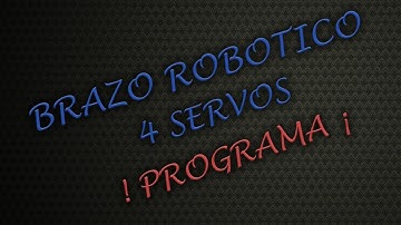 Brazo Robótico 4 Servos Deteccion de Colores.