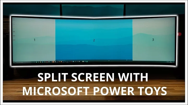 Easily Split Superwide Screen For FREE!!!! - Microsoft Power Toys!