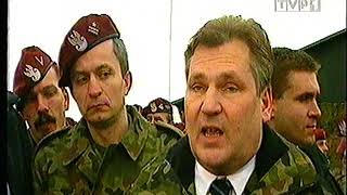 Wizyta Prezydentów Rp I Litwy A Kwaśniewskiego I V Adamkusa W Kosowie 1999 R