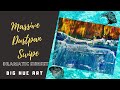 Massive Canvas Acrylic Swipe | Dustpan Dirty Pour | Dramatic Sunset