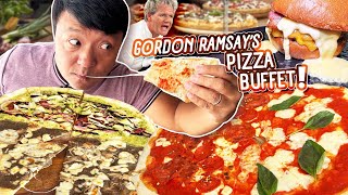 Gordon Ramsay's ALL YOU CAN EAT Pizza Buffet & Michelin FISH HEAD in London