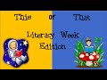 This or That Literacy Week edition - Favorite Picture Book Fitness