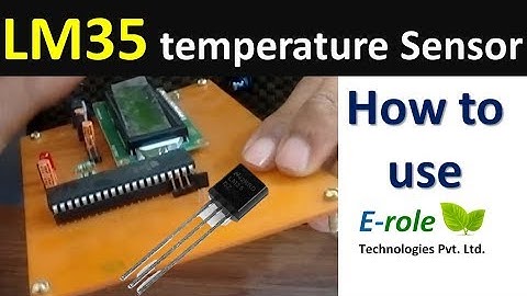 Working of temperature sensor LM35 How to use in project