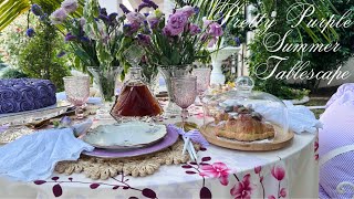 Seven Shades of Purple for My Mother's Day Table 2024 | Summer Garden Table