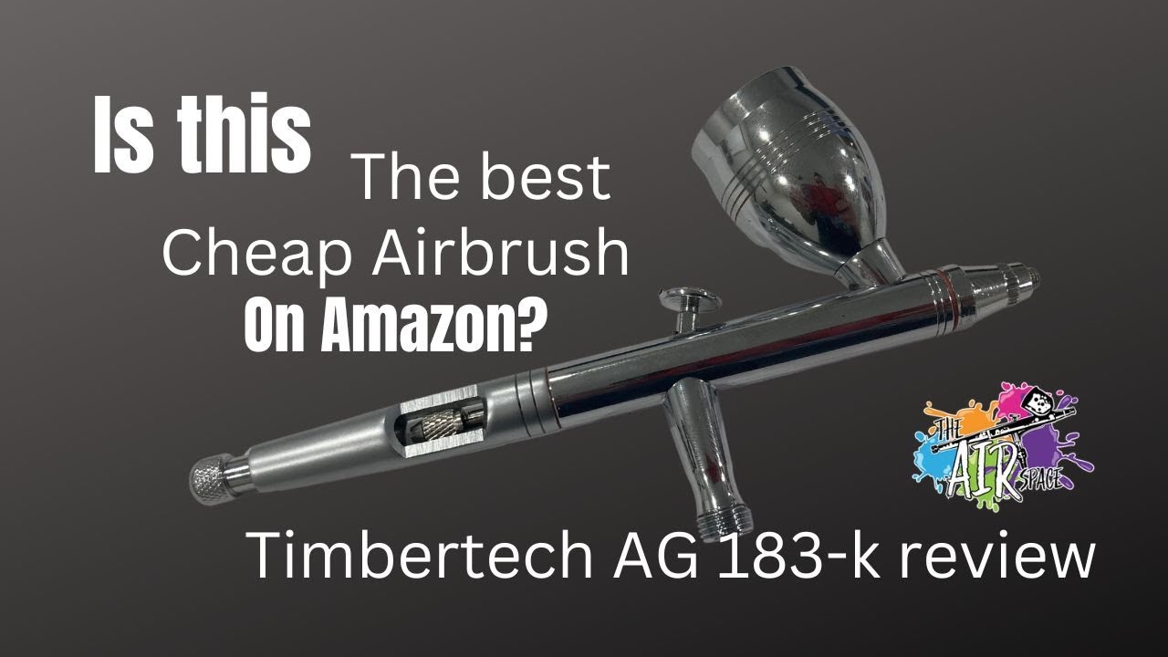 Timbertech Airbrush Kit With Compressor AS-186K With Airbrush Gun, Air  Hose, Cleaning brush & Paints for hobby, graphic and so on