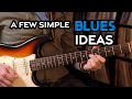 A few simple ideas for your blues (works in any key) - Guitar Lesson - ML076