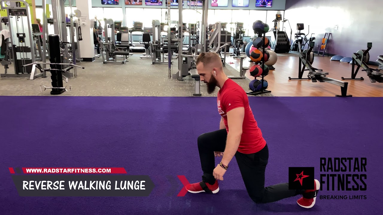 Radstar Fitness - Reverse Walking Lunge - Leg Exercise - YouTube