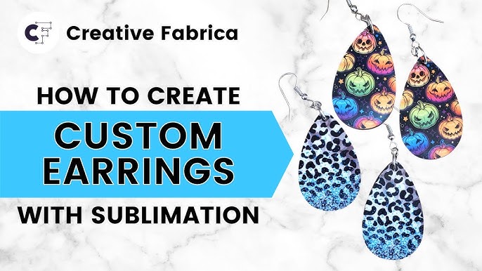 6 Pairs Handmade Wooden Sublimation Blanks Earring MDF Sublimation