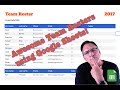 Creating Awesome Team Rosters using Google Sheets