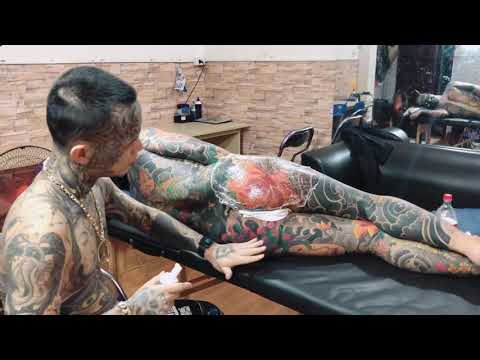 Video Xăm kín mông cho bé gái tại Chị Lụ tattoo ( Zalo... - youtube