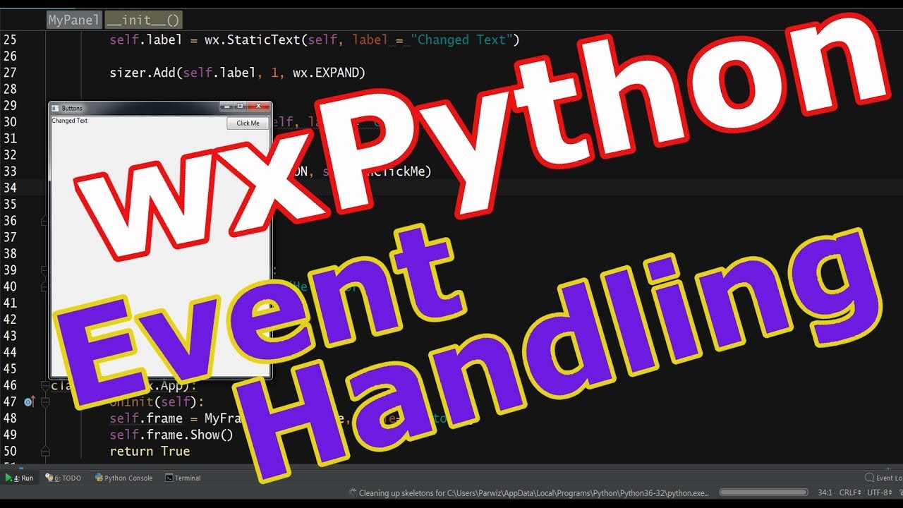 Wxpython Gui Programming Buttons And Event Handling #6