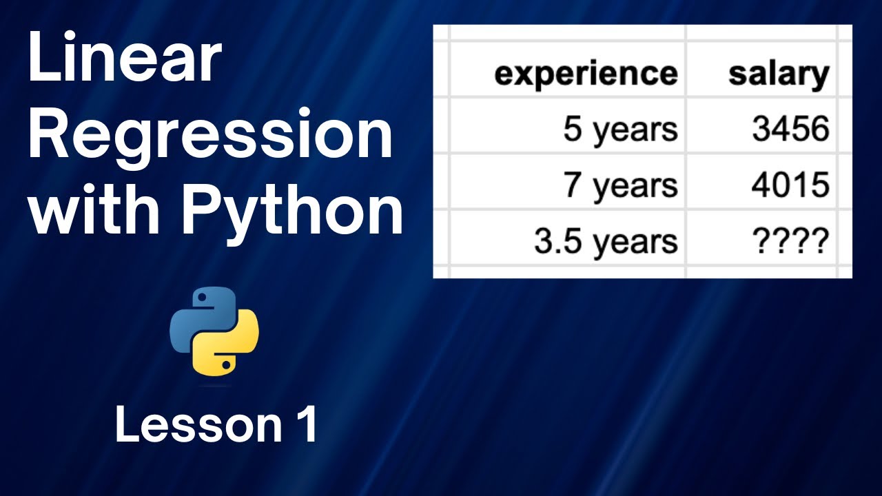 01 - What is Machine Learning (Linear Regression Salaries Course) - YouTube