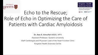 Echo to the Rescue: Role of Echocardiography in Optimizing the Care of Cardiac Amyloidosis