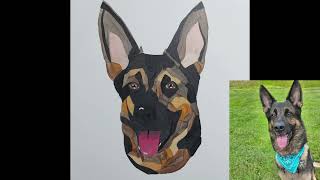 Axel SpeedPaint | Geometric Pet Painting Timelapse by Melissa Hilliker 39 views 1 month ago 57 seconds