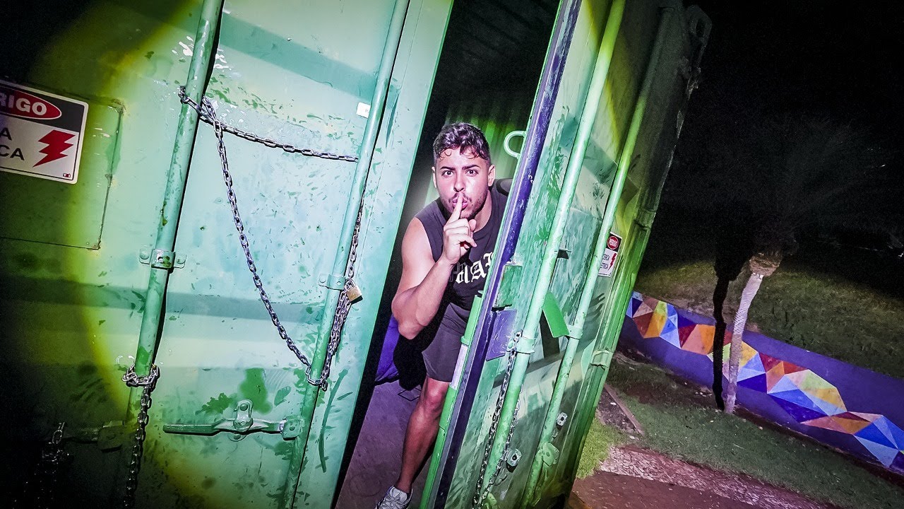 FIQUEI DENTRO DO CONTEINER E ESPEREI OS LADROES DO CONTEINER *ARMADILHA*