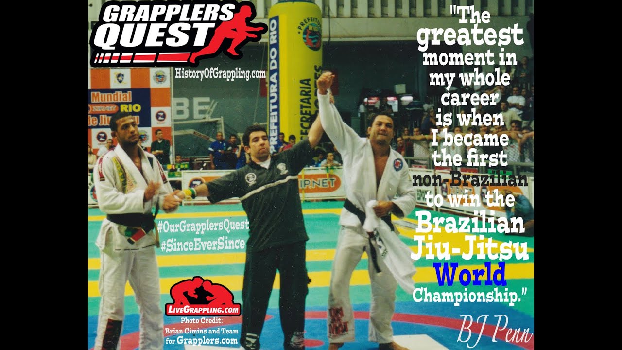 Former UFC Champion BJ Penn 1st Brown Belt Match at CBJJ Pan Ams 2000